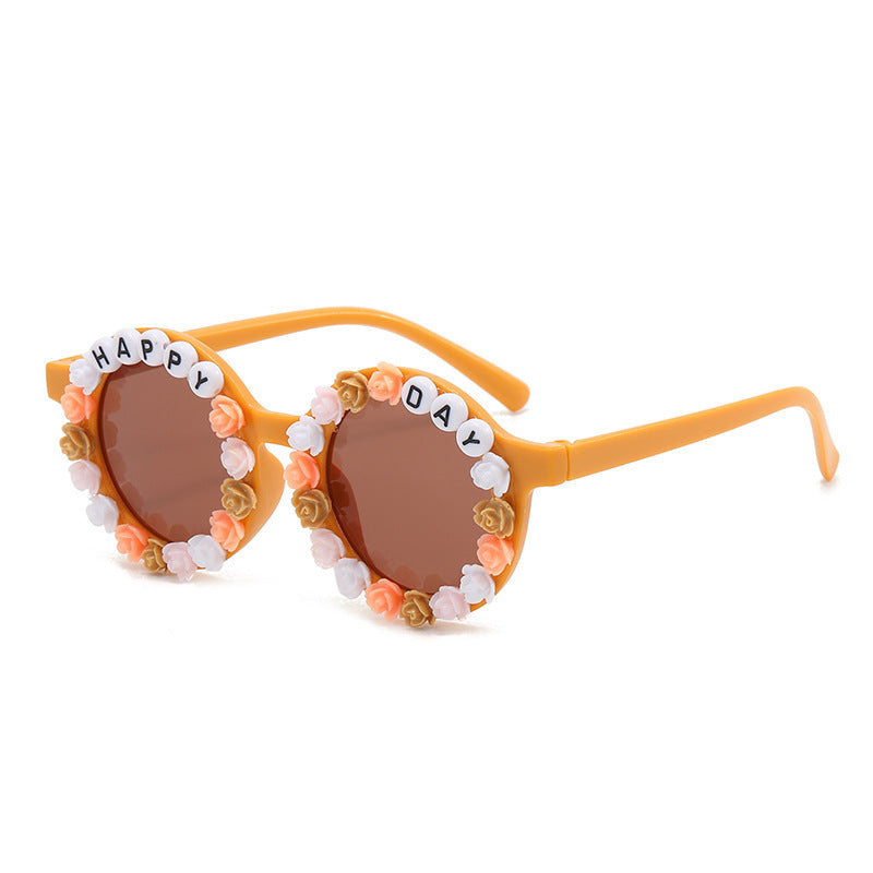 PC al por mayor 2023 NUEVA AMELIA Capri Flower Kids Gafas de sol